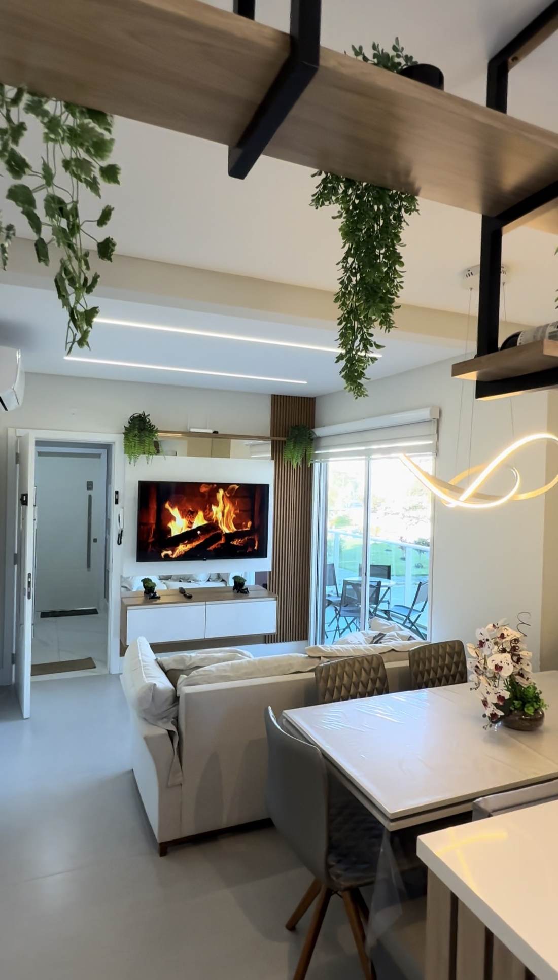 Living com varanda integrada